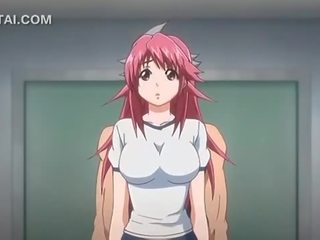 Rózsaszín hajú anime picsa pina szar ellen a