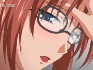 Anime sekolah seks dengan super guru mendapat faraj fucked